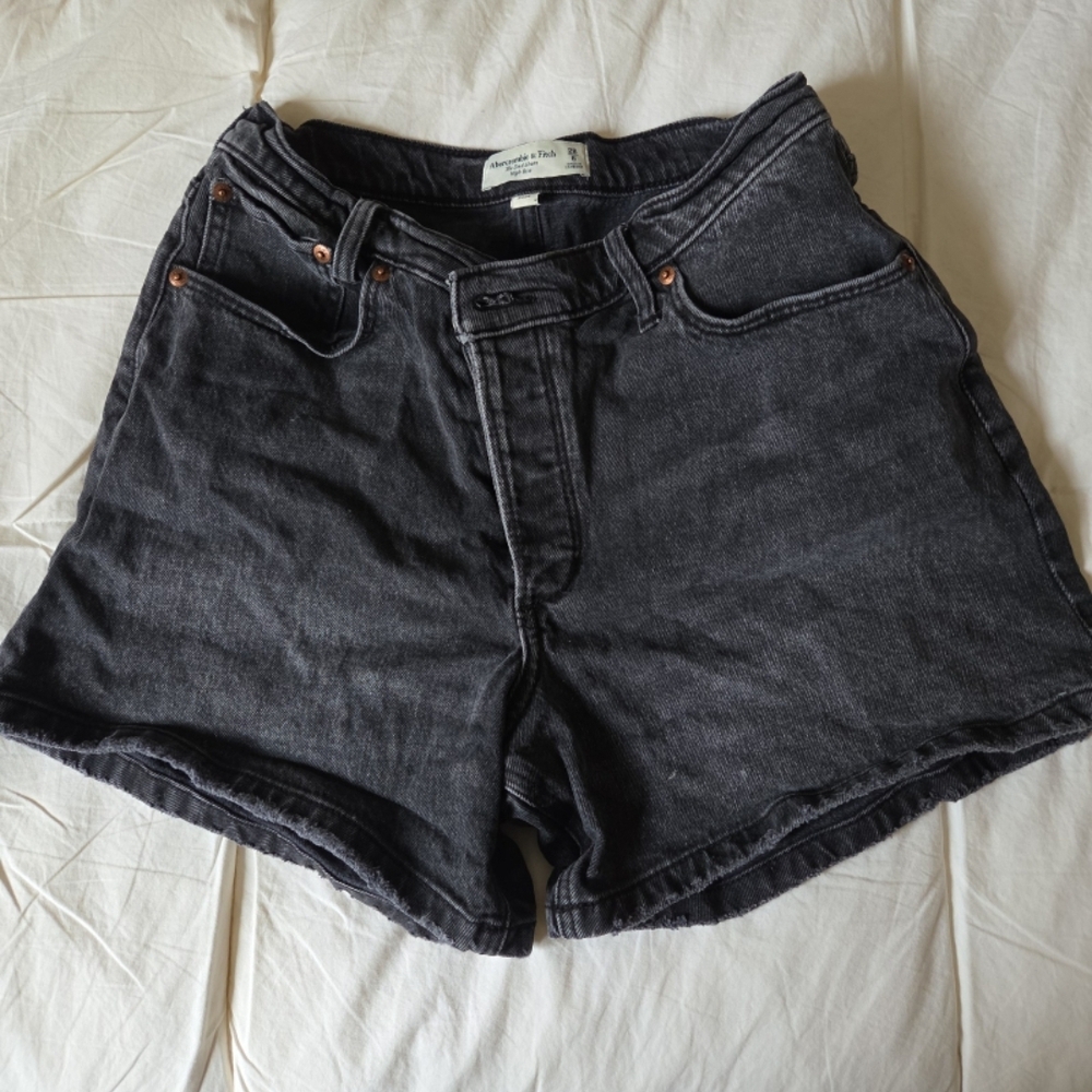 Abercrombie & Fitch Dark Gray Jean Shorts